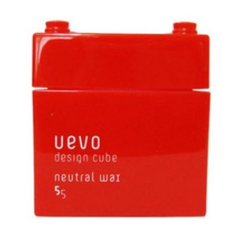 데미 우에보 디자인 큐브 드라이 왁스 80g /뉴트럴왁스(레드), 1개