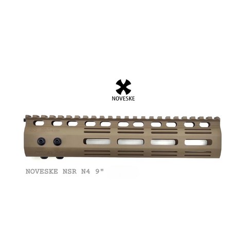 노베스키 N4 NSR M-LOK 핸드가드 (NOVESKE NSR), NSR N4 핸드가드 9인치 (탄색), 1개