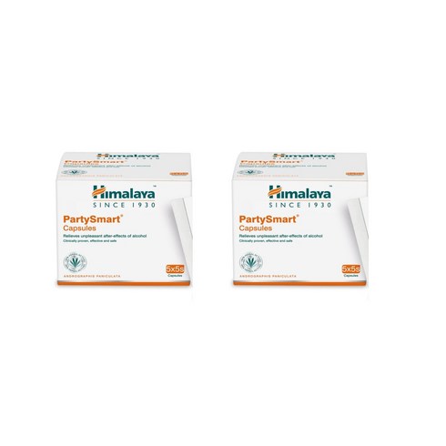 히말라야 파티스마트 숙취해소제품 25캡슐 X 2박스 | Himalaya Party Smart Hangover Relief Product 25 capsules x 2 boxes, 50개, 1p