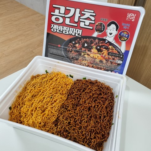 유어스 공간춘 쟁반짬짜면 940g, 1개