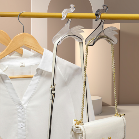 A.BACK 다용도 옷걸이형 가방걸이, 4개, 투명그레이