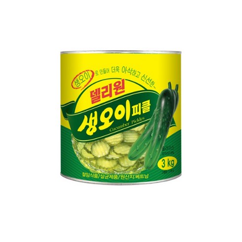 델리원 생 오이피클, 3kg, 2개