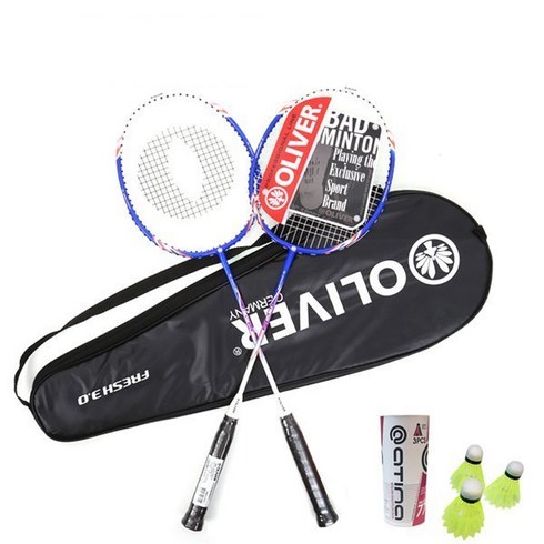 올리버 배드민턴 라켓 2P+셔틀콕 세트 FRESH 3.0, 라임_92906