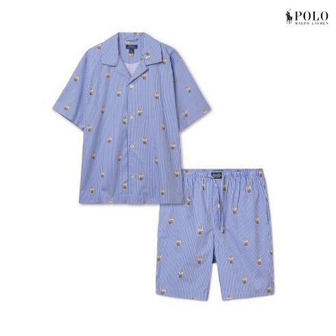 폴로랄프로렌 POLO RALPH LAUREN 30% 적립금숏슬리브 베어 파자마 세트 - 블루