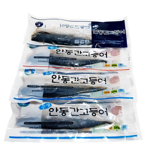 안동간고등어 순살80g~140g[10~30팩] 전통700g~1200g[산들정], 안동 간고등어 순살 100g(필렛), 10개