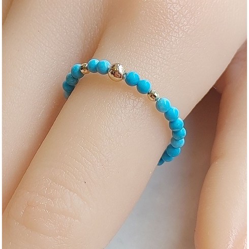 [14k gold] 터키석 금볼반지