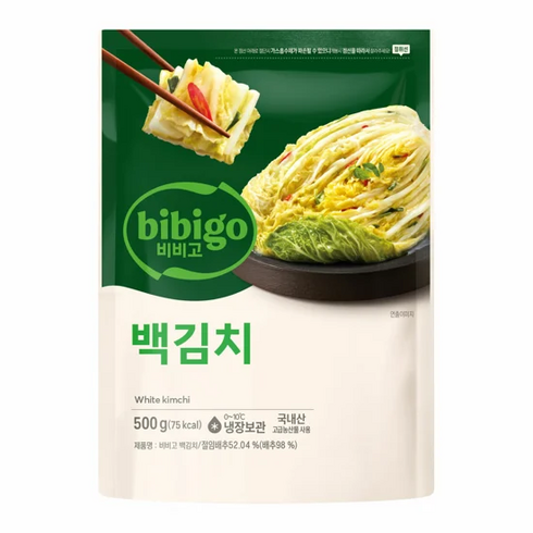 종가집백김치 - 비비고 백김치, 500g, 4개