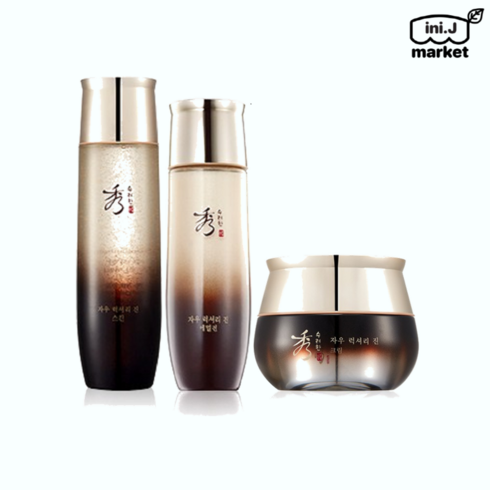 [국내정품]수려한 기초세트 자우 럭셔리 진 3종세트 (스킨150ml+로션130ml+크림50ml)[매장]