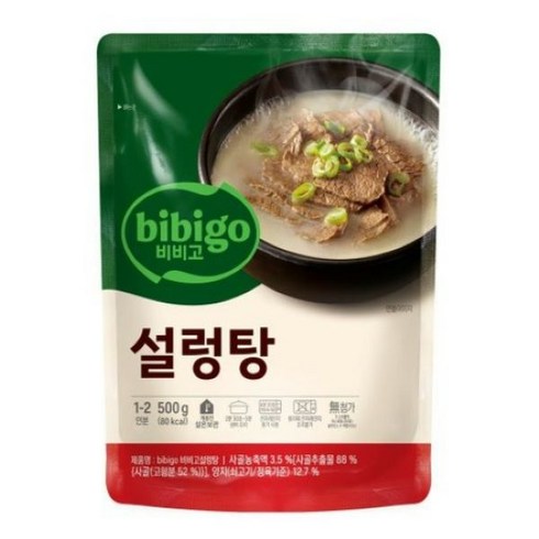 설렁탕2팩 - 비비고 설렁탕, 500g, 10개