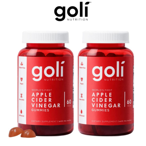 2개 Goli 골리구미 애플사이다비니거 애사비 골리젤리 사과효모식초 AVC 사과초모식초