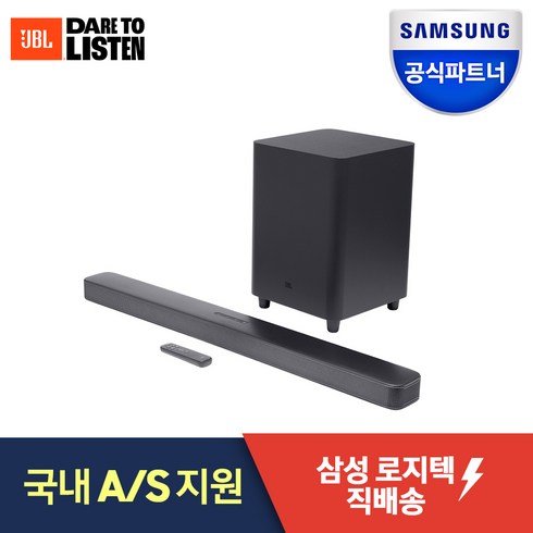 삼성 JBL BAR 사운드바 벽걸이 거실용 가정용 홈시어터 블루투스 TV스피커, BAR 5.1 /JBLBAR51IMBLKAS