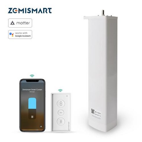 자동커튼레일 - 자동커튼 전동커튼 레일 블라인드 Zemismart Matter 오버 스레드 스마트 모터 구글 홈 앱 SmartThings 제어 시스템