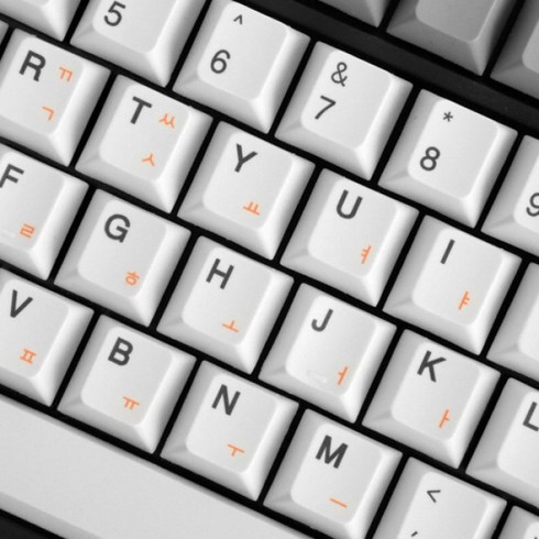 COX 145Key 염료승화 PBT 한글 포인트 컬러 키캡, 오렌지