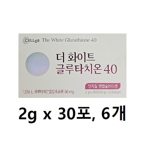 더화이트 글루타치온40 12박스 - 더 화이트 글루타치온 40 30포, 60g, 6개