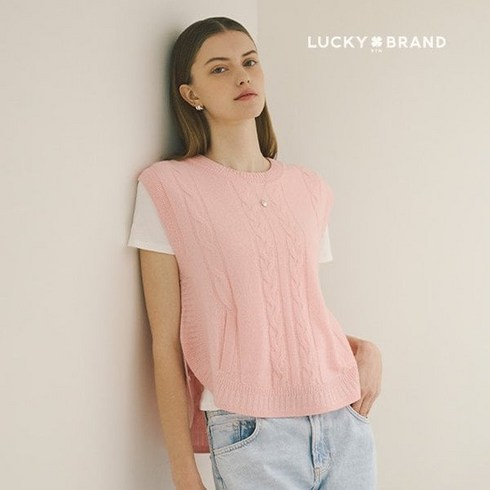 럭키브랜드 24SS 울 100 케이블 베스트 1종 - [Lucky Brand]럭키브랜드 24SS 울 100% 케이블 베스트 1종