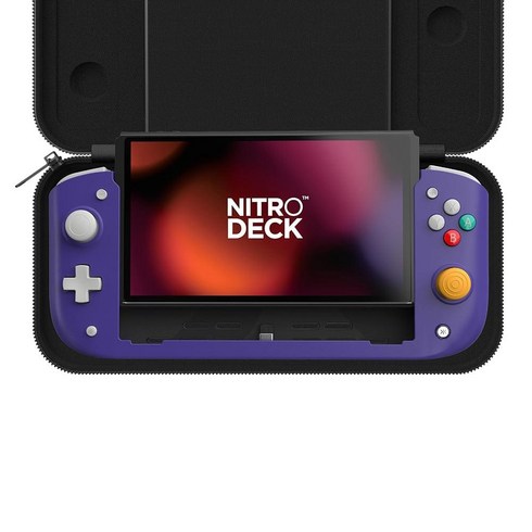 CRKD Nitro Deck (Retro Purple) Limited Edition with Carry Case for Nintendo Switch & OLED Model - Bu, 레트로 퍼플