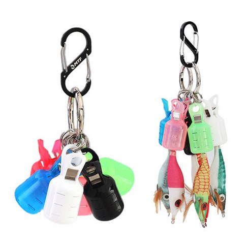 2023년 가성비 최고 에기훅캡 - ADWY MTF 에기 컬러 훅 캡 카라비너 풀 세트 바늘 커버 보호캡, 1개, 단품없음