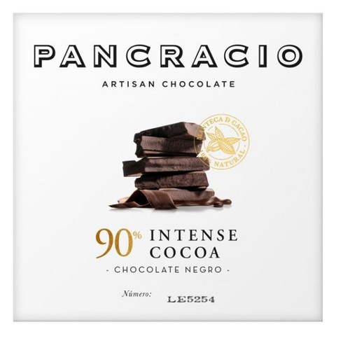 2024년 가성비 최고 판크라시오초콜릿 - PANCRACIO 90 Dark chocolate tablet 스페인 판크라시오 90퍼센트 다크 초콜릿 40g 10팩, 45g, 10개