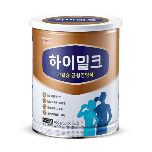 후디스하이밀크 - 일동후디스 하이밀크 고칼슘 균형영양식 성인분유 600g, 4개