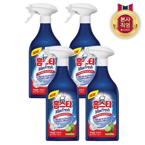 홈스타 욕실용 세정제 500ml x4개, 4개