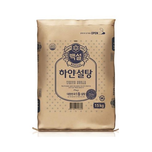 백설 하얀설탕, 15kg, 1개