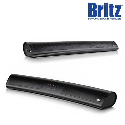 브리츠 BZ-SP600X 블랙 커브드 게이밍 사운드바 스피커 USB 5V