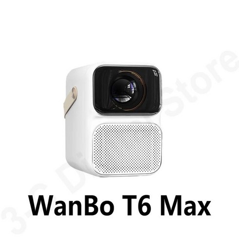 WANBO 완보 글로벌 버전 스마트 휴대용 자동 초점 5G 와이파이 홈 시어터 T6 맥스 650ANSI HD 2GB 16GB, T6 Max, 1) T6 Max