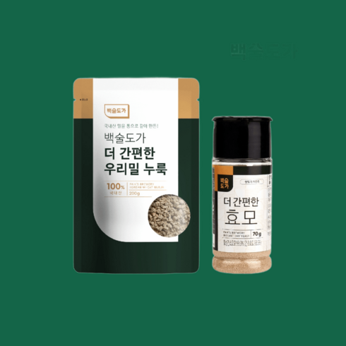 [더본] 백술도가 더 간편한 우리밀 누룩 + 효모 세트 간편한, 더본 백술도가 더 간편한 우리밀 누룩  효모