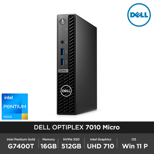 DELL 옵티플렉스 7010 Micro G7400T 16GB 512GB Win 11P 초소형 마이크로 데스크탑
