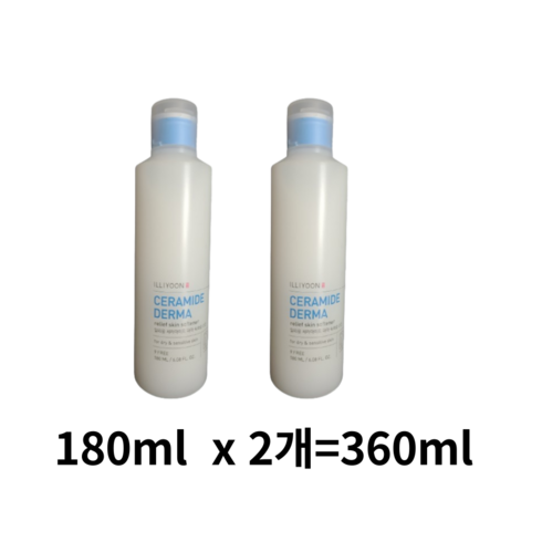 일리윤 세라마이드 더마 보습 스킨, 360ml, 2개