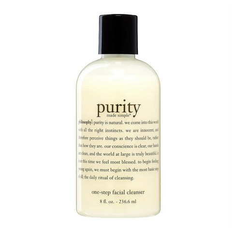 purity - 필로소피 퓨리티 페이셜클렌저 Philosophy Purity Made Simple One Step Facial Cleanser Face, 1개, 236ml