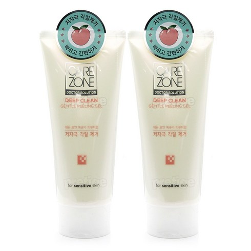 케어존 딥클린 젠틀 필링젤 200ml+200ml, 2개, 200ml