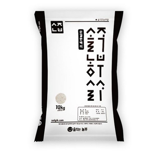 솔직한농부 2021년 햅쌀 순결한백미쌀 단일품종 당일도정 프리미엄 백미, 10kg, 1box