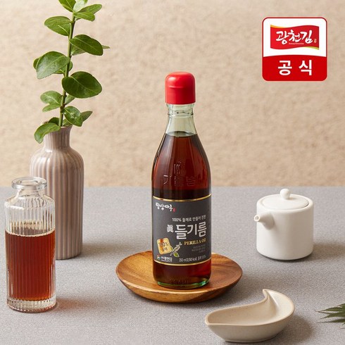 밥상마루 밥상마루 참기름 들기름 350ML 1+1 총2병, 밥상마루 참기름1병+들기름1병 (총2병)