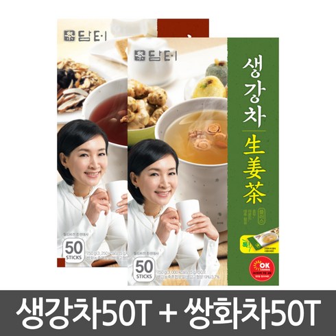 담터 생강차 50T + 쌍화차 50T, 15g, 1개, 1개입