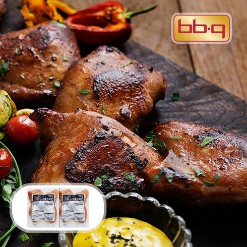 스모크치킨  통다리 바베큐 뱀파이어2팩 - BBQ 스모크 치킨 560g x 2팩 /간식/야식, 2개