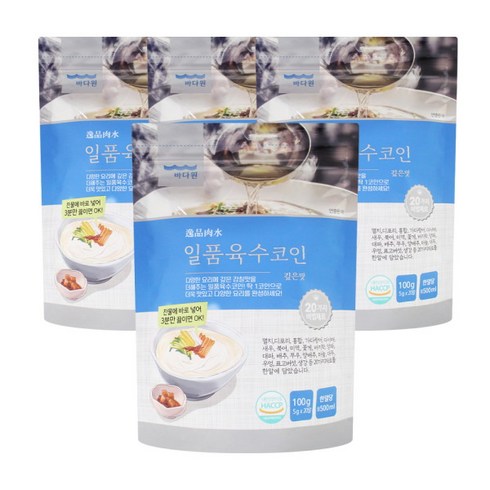 일품육수코인 100gx4개 (5gx80개), 상세페이지 참조, 2개, 상세페이지 참조