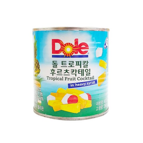 수박화채 밀키스 - 동원 Dole 후르츠칵테일 432g 12캔, 12개