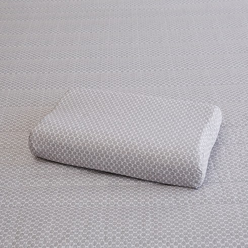 클푸 자연친화적 소재-[클푸]알러지케어 마마스 그레이 천연 라텍스 아동 경추베개