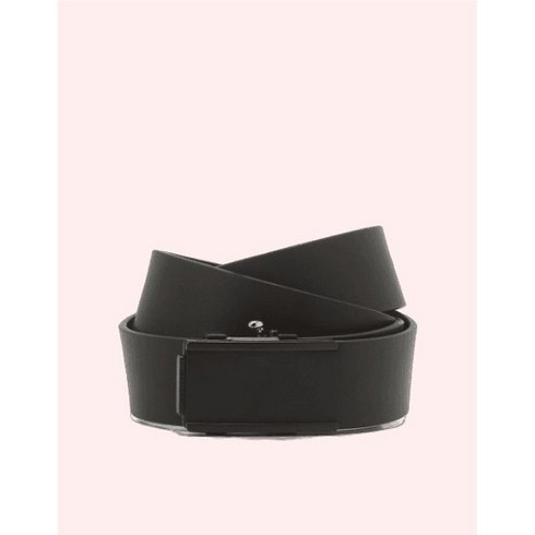 [100%정품] 질스튜어트 맨 액세서리 블랙 단색 소가죽 레더 자동벨트