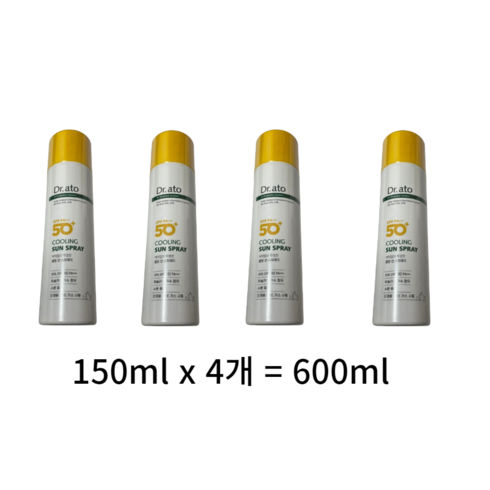 닥터아토 쿨링 선 스프레이 SPF50+ PA+++, 600ml, 5개