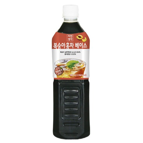 베버시티아이스티 - 희창 자연생각 복숭아홍차 아이스티 980ml, 10개