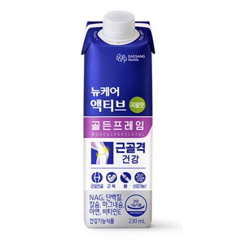 뉴케어 ○싱글_뉴케어 액티브 골든프레임 곡물맛 72팩, 230ml, 72개