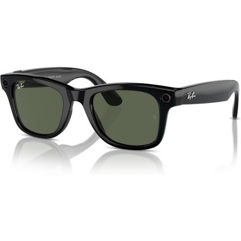 보내요 Meta Quest 메타레이반 헤드라이너표준 스마트 안경 샤이니 블랙 편광 G15 그린, Shiny Black / G15 Green, Wayfarer Large_Plano