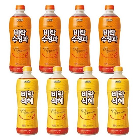 [팔도]비락식혜1.5Lx4+비락수정과1.5Lx4(총8개), 8개, 1.5L