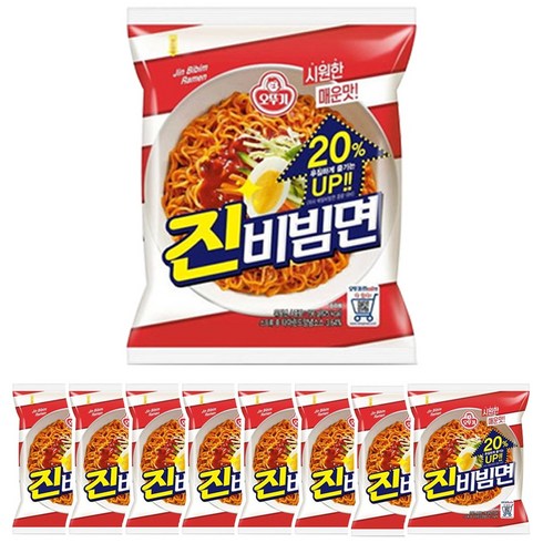 오뚜기 진비빔면, 8개