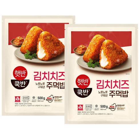 김치치즈주먹밥 - 비비고 구워낸주먹밥김치치즈볶음밥, 1kg, 1개