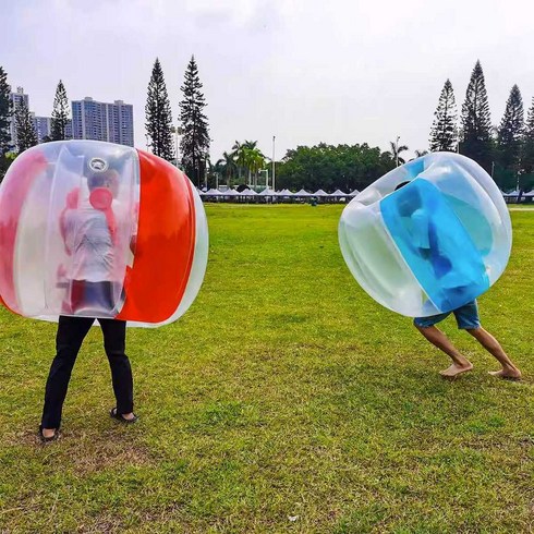 버블슈트 에어범퍼 충돌게임 운동회 에어돔 바운스, 90cm 충돌구 블루
