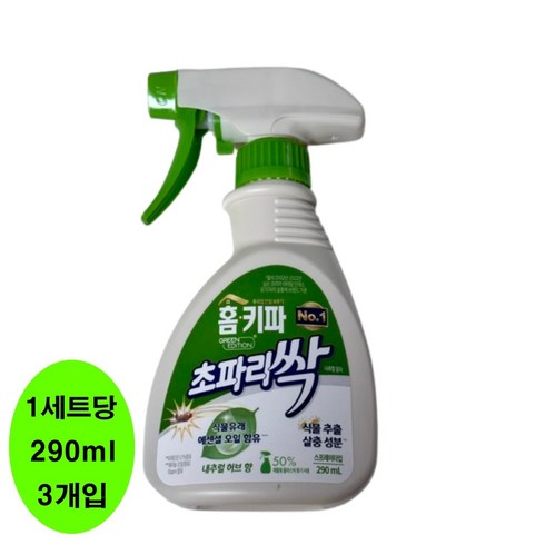 날파리퇴치기 - 홈키파 초파리싹 그린에디션 3p, 870ml, 1개