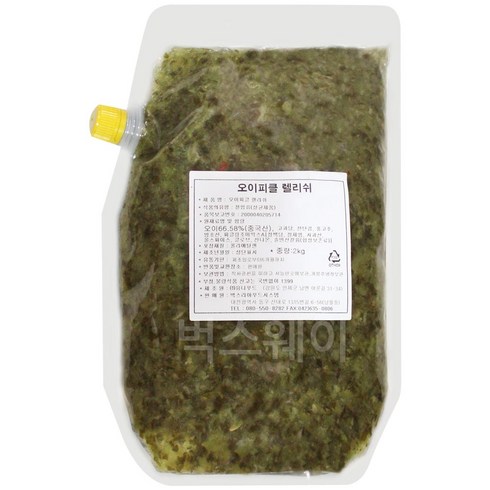 벅스웨이 렐리쉬 오이피클(다진피클) 절임, 2kg, 1개